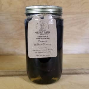 prunes in raw honey
