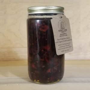 raw honey with dried organic cranberries 2