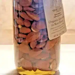 Organic Almonds in Raw Honey